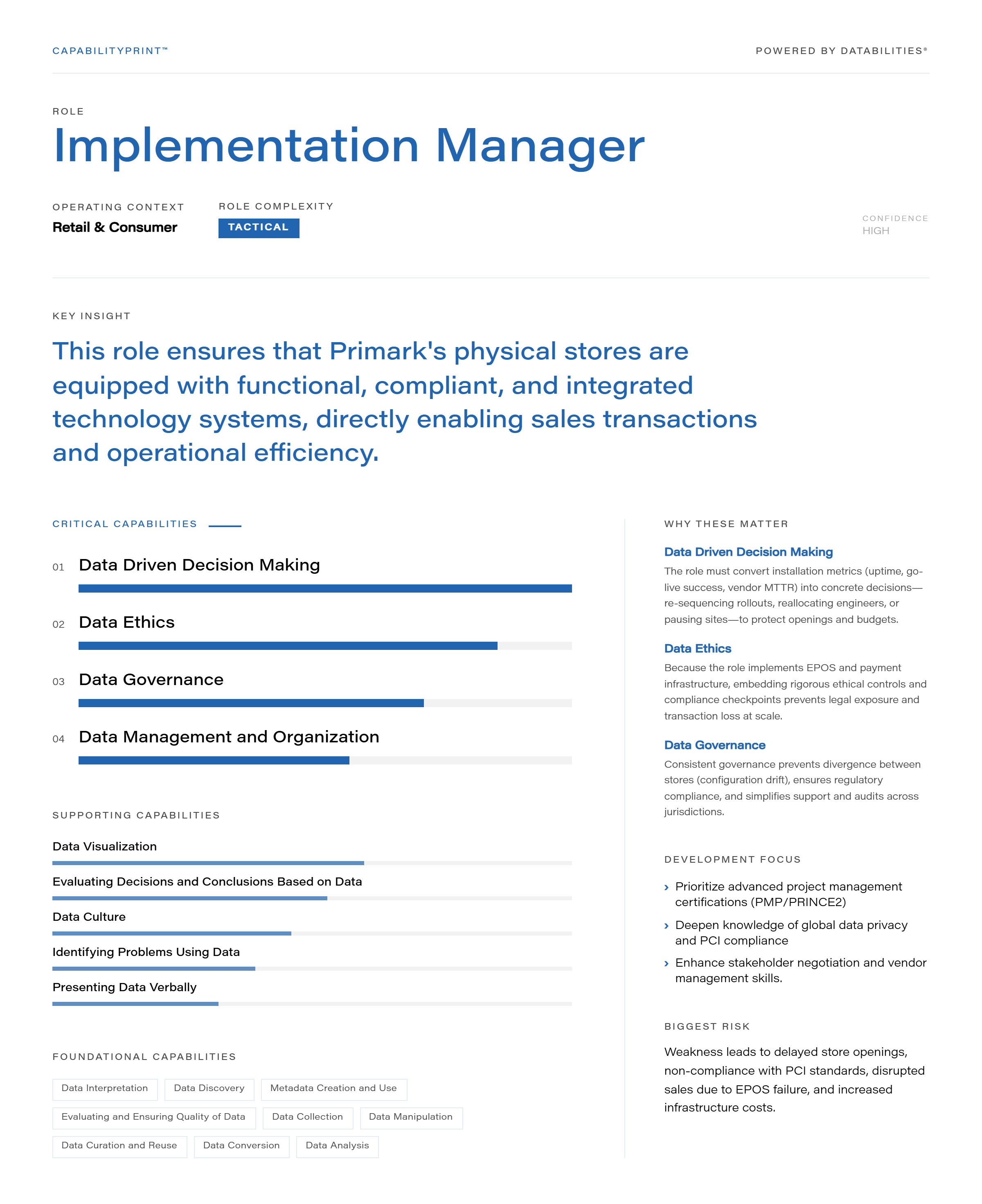 Implementation Manager